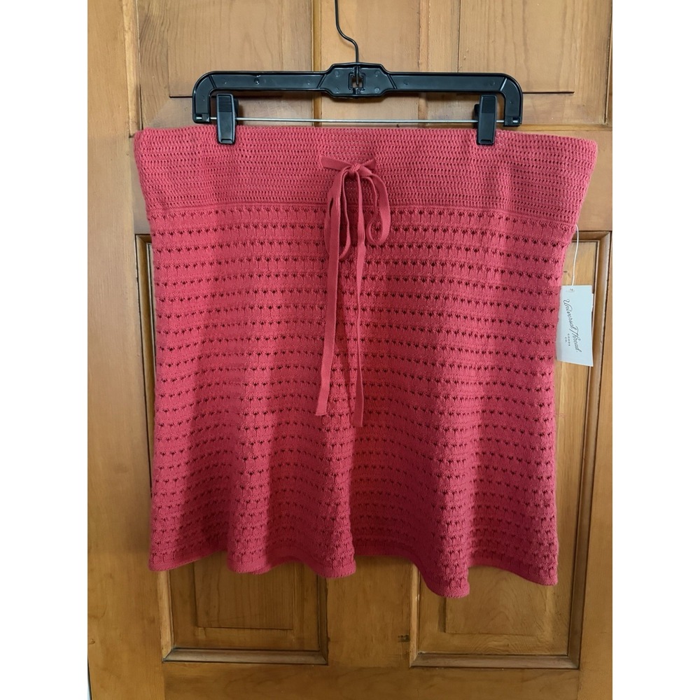 Women's Universal Thread Red Sweater Mini A-Line Skirt Size XL NWT